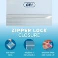 thumbnail image 5 of GPI 7” x 7” Reclosable Ziplock Bag 2 Mil Jumbo Clear Zipper Bags for Household & Packaging,100-Pack, 5 of 6