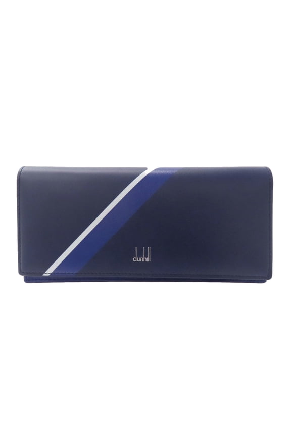 Pre-Owned Dunhill Samurai Blue Collection Long Wallet Leather Men's (Good)