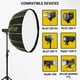 thumbnail image 4 of Beauty Dish Glow EZ Lock 25, blanco con montura Bowens Speedring, 4 of 9