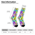thumbnail image 5 of Yiaed Graffiti Pineapples Print Great elasticity Crew Socks Sports socks for Men and Women, 5 of 5
