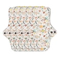 thumbnail image 2 of 5pcs Washable Breathable Menstrual Pad Flower Pattern Super Absorbent Reusable Cotton Sanitary Pad Panty Liners L, 2 of 4