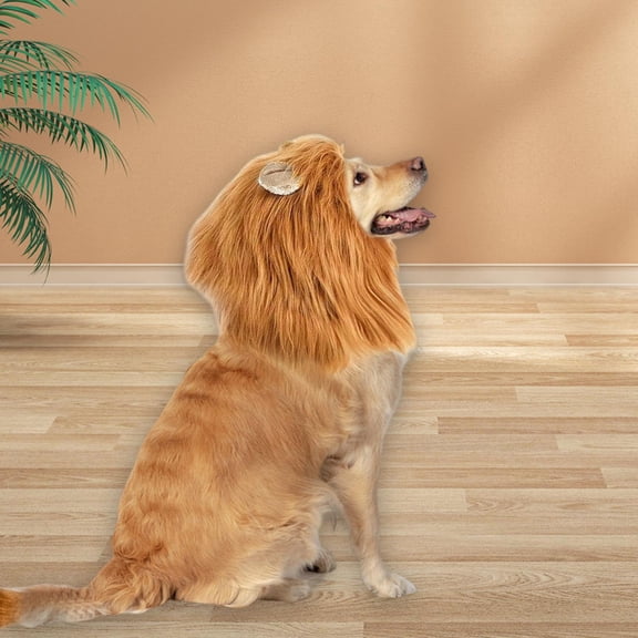 Vaveren Lion for Dog and Cats Lion Costume for Halloween Festival Party M M