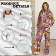 thumbnail image 5 of Garronmavis Womens 2 Piece Sweatsuits Sets Hippie Floral Hoodie Womens Sweat Set Two Piece Hoodies and Wide Leg Sweatpants with Pockets, Size L, 5 of 6