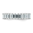 thumbnail image 4 of FJC Finejewelers 14 kt White Gold Emerald-cut D E F Pure Light Moissanite Eternity Band, 4 of 6