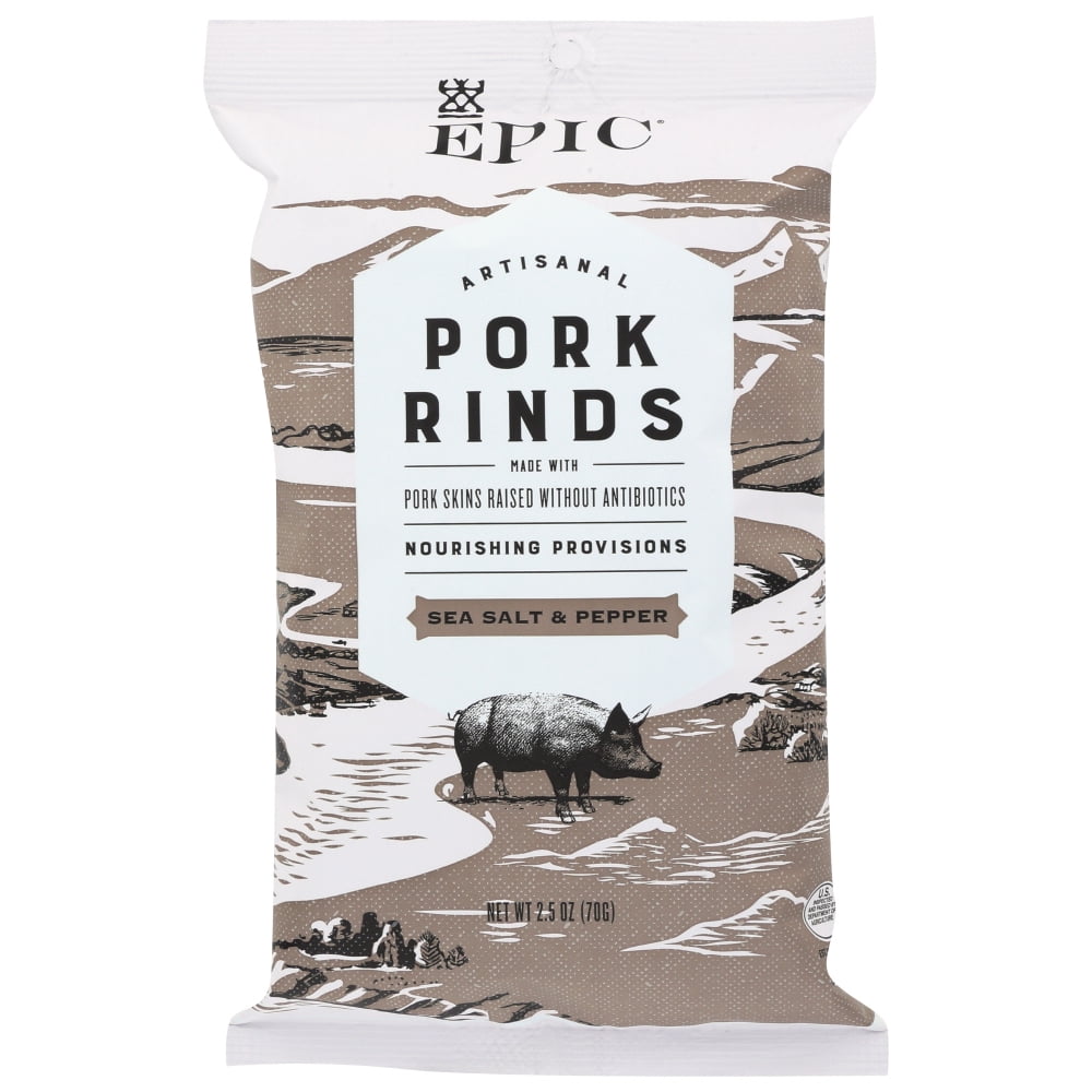 Epic Pork Rinds, Sea Salt & Pepper, 2.5 Oz.
