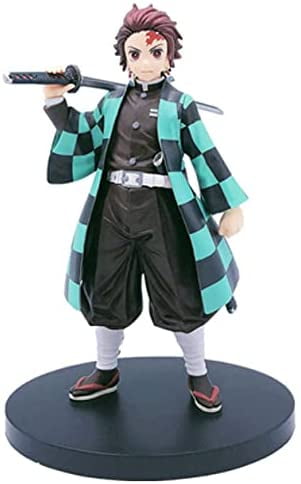 Japan Anime Character Kamado Tanjirou Anime Action Figure PVC Realistic  Figures Character Model Collectible Statue Desktop 
