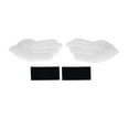 thumbnail image 1 of Accesorios de Casco de Motocicleta Decoración Alas Arale para Cascos de Motocicleta Bicicleta Esquí Pegatina de Peluche Blanca 2 Juegos, 1 of 6