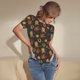 thumbnail image 3 of Balery Wild West Golden Horseshoe Body de cuello redondo de manga corta para mujer Tops de manga corta Tops básicos-Medium, 3 of 7