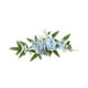 thumbnail image 2 of Decoración de fondo, flores artificiales, guirnaldas, decoración de pasteles, flores para pasillos y bancos. Azul, 2 of 9