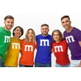 thumbnail image 3 of M Letter Funny Halloween Team Costume Women's T-shirt, 2XL, Royal, 3 of 5