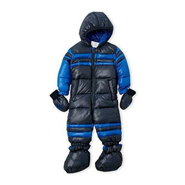 Diesel DIESEL Hooded Snowsuit Navy Blue â€“ Baby Boy's 3/6 Months