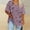 Light Purple, variant on Plus Size 4XL Women's Tops Under $10 Free Shipping Summer Casual Prints Short Sleeve Blouses