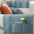 thumbnail image 6 of Washable Non-Slip Sofa Arm Covers with 3 Pockets for Remote Control | Pet & Furniture Protector Armrest Slipcovers for Recliner Chair & Couch | 27.55x43.30in, 6 of 9