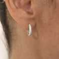 thumbnail image 3 of Alexcraft 14K Gold/Silver Plated Huggie Hoop Earrings, Dainty Cubic Zirconia Cartilage Earring for Sensitive Ears Hypoallergenic Lightweight, 3 of 7