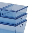 thumbnail image 3 of Caja de almacenamiento apilable de 4 piezas con tapa para accesorios de casa de Acrílico_azul Zulema contenedor de casa de muñecas, 3 of 3