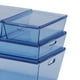 thumbnail image 3 of Caja de almacenamiento apilable en miniatura de 4 piezas para modelos cotnainer con pantalla de 1: 6 - Blue_Acrylic Acrílico_azul Hugo contenedor de casa de muñecas, 3 of 3