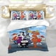 thumbnail image 5 of El Show de Rocky y Bullwinkle Conjunto de sábanas temático, trío de piezas, cómodo y amigable con la piel, diseño único, regalo de decoración para el hogar para familiares, amigos y fans,173cm *218cm, 5 of 6