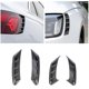 thumbnail image 3 of Car Headlight Eyebrow Cover Trim Sticker Decoration for - A4 B9 2020-2021 RS4 Accessories 4PCS, ABS Carbon Fiber, 3 of 5
