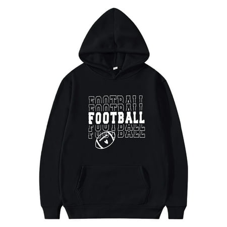 

Ydojg Kids Toddler Fashion Tops Child Boys Girls Long Sleeve Rugby Football Letter Prints Warm Hoodie Pullover Tops Outfits Sweat Suit For 5-6 Years