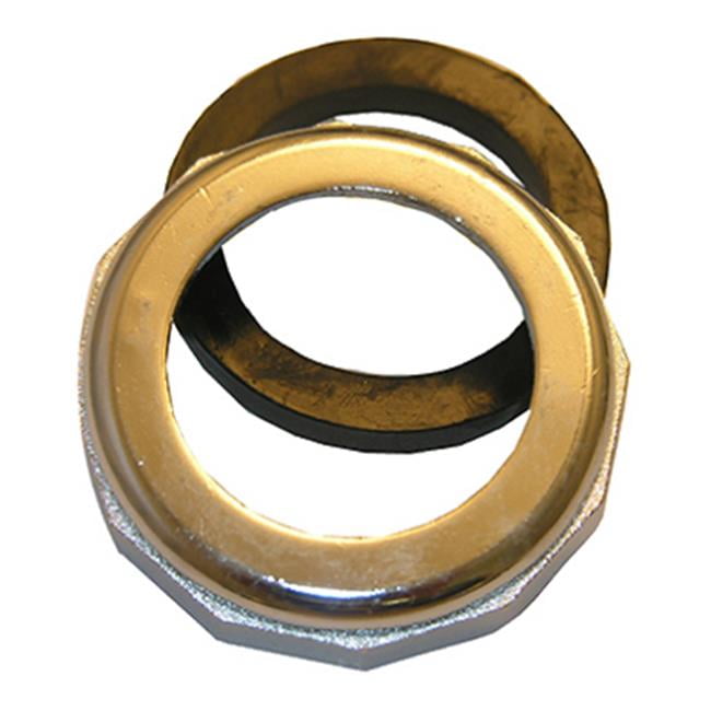 031827 1.25 in. Slip Joint Nut With Washer Chrome Plated, Pack of 6