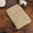 thumbnail image 3 of NUOLUX FENICAL Straw Zipper Clutch Bag Bohemian Wristlet Women Summer Beach Purse and Handbag, 3 of 6