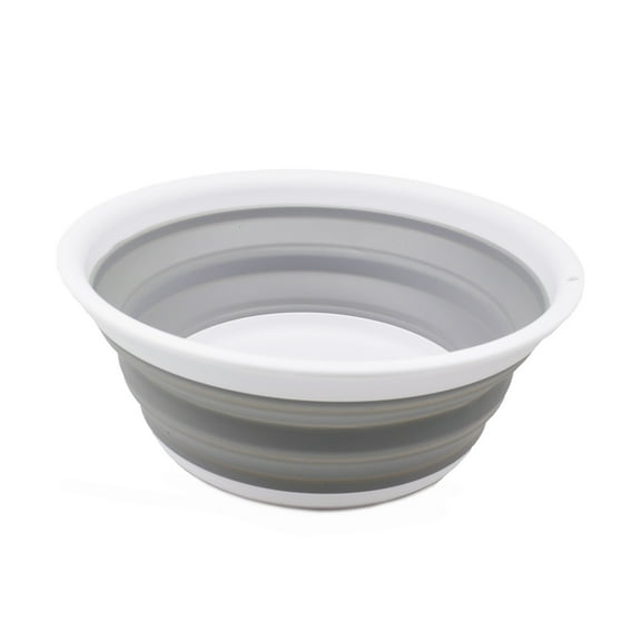 SAMMART 5.5L (1.45 Gallon) Collapsible Tub - Foldable Dish Tub - Portable Washing Basin - Space Saving Plastic Washtub