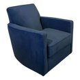 thumbnail image 2 of Southern Home Furnishings Bella Midnight Fabric Swivel Glider Chair in Blue, 2 of 5