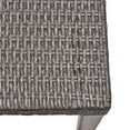 thumbnail image 2 of Hampton Wood And Wicker Ottoman For Outdoor Living Spaces, Durable Acacia Frame With Weather Resistant PE Rattan Top, 2 of 6