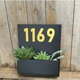 thumbnail image 2 of Handmadetneonsign Personalized Succulent Planter Address House Number Sign, Address Planter Box, 2 of 5