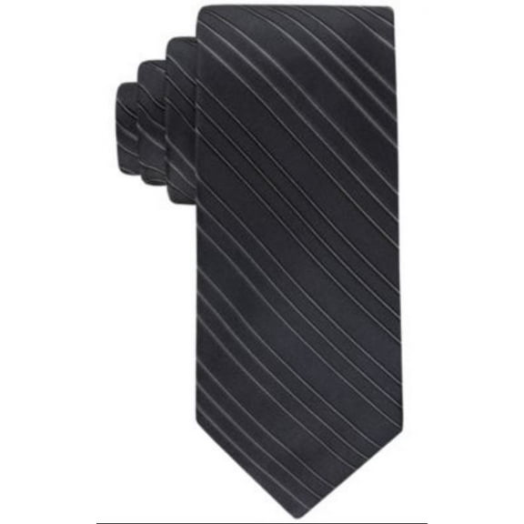 Calvin Klein BLACK Men's Pinstripe Tie