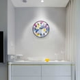 thumbnail image 5 of Yayeee Wall Clock Battery Operated 11.9" Silent Quartz Non-Ticking for Living Room Decor, Retro Simple Shapes, 5 of 8