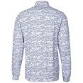 thumbnail image 3 of Men's Cutter & Buck Charcoal Louisiana Ragin' Cajuns Big & Tall Traverse Camo Print Stretch Quarter-Zip Pullover Top, 3 of 3