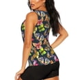 thumbnail image 3 of Junzan Butterfly Wild Insect Pattern Workout Tank Tops for Women Sleeveless Running Loose Fit Yoga Tops Active Shirts Gym Exercise-Medium, 3 of 7