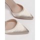 thumbnail image 4 of opean And American Style Luxurious & Women's Shoes, Stiletto High Heels With Metal Flower Decoration, Pointed Toe Satin Ankle Strap Sandals, L, 4 of 4
