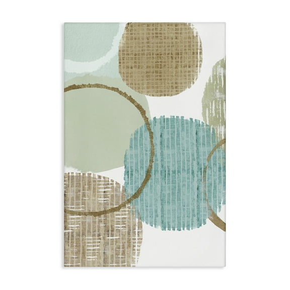 Stupell Industries Good Times Ahead Shapes Abstract Painting Gallery Wrapped Canvas Art Print Wall Art, 16 x 24