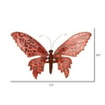 thumbnail image 2 of Vickerman 7.5" Orange Glitter Butterfly on Clip, 4 pieces per bag, 2 of 2