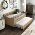 thumbnail image 5 of Furniture of America Knolt Fabric Twin Daybed with Trundle in Brown, 5 of 10