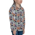 thumbnail image 5 of Sikiie Happy Halloween Zip Up Hoodie Teenage, hoodies for Teenage, Zipper Sweatshirt Jacket for Daily, Traveling-Medium, 5 of 6