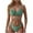 Green, variant on Women's 2 Piece Bikini Sets Boho Floral Print Underwire Swimsuit Tie Front Cut Out Bathing Suit