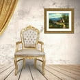 thumbnail image 3 of Chin, Art 32x25 Gold Ornate Wood Framed with Double Matting Museum Art Print Titled - Mountian Getaway, 3 of 4