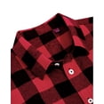 thumbnail image 4 of sogami Men's Big & Tall Flannel Shirt Warm Oversized Long Sleeve Button Down Shirt Loose Fit Casual Plaid Shirt for Fall Winter, 4 of 6