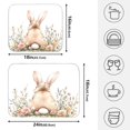thumbnail image 2 of Ryvnso Rabbit Rose Flower Dish Drying Mat for Kitchen Countertop 18x24 Large Dish Pad Drainer Rack Dish Sink Mats, 2 of 7