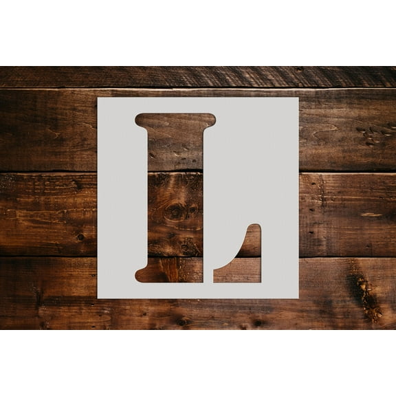 Letter L Stencil - Art and Wall Stencils (6"x6")