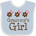 thumbnail image 3 of Inktastic Grammy's Girl Daisies Girls Baby Bib, 3 of 4