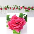 thumbnail image 2 of SPRING PARK 230cm Flower Garland Fake Rose Vine Artificial Flower Hanging Rose Ivy Home Hotel Office Wedding Party Garden Craft Art Décor, 2 of 7