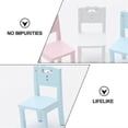 thumbnail image 4 of 3 Pcs Kids Table Chair Simulation Furniture Mini Chair Toy Children Desk Chair Set Furniture Model Chair Model Toy, 4 of 5
