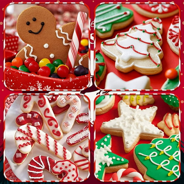 Emporte Pièces Noël, Lot de 25 Forme Biscuit Noel, Emporte-pièces