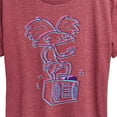 thumbnail image 3 of Hey Arnold! - 3D Arnold - Women's Short Sleeve Graphic T-Shirt, 3 of 5