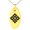 Gold, variant on Stainless Steel Kamei Samurai Crest Engraved Small Oval Charm Pendant Necklace