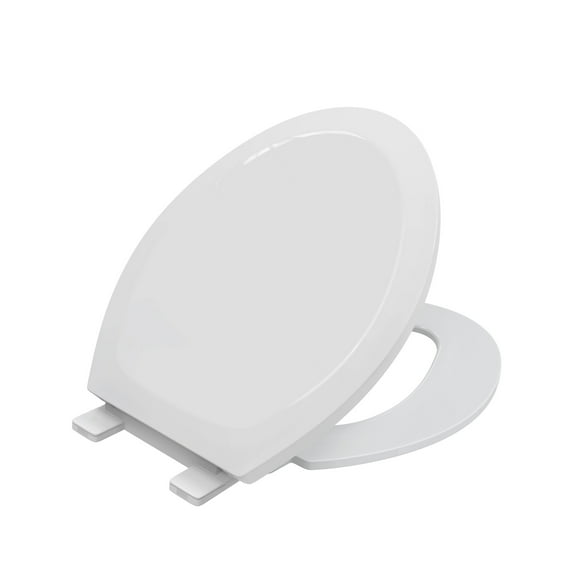 Standard Elongated Toilet Seat, Glossy White